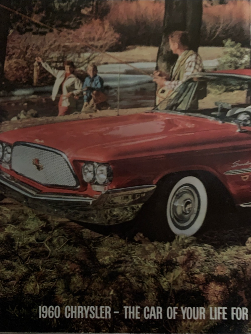 1960 Chrysler Vintage Saratoga Automobile Ad from Look Magazine April 12, 1960